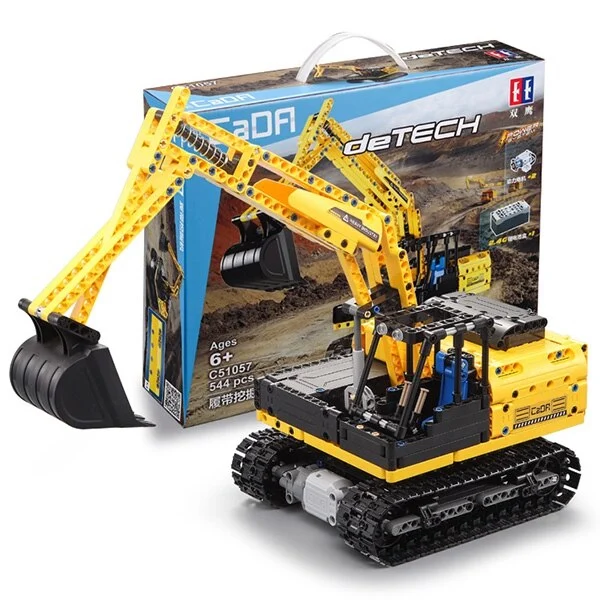 Excavator cu Telecomandă CADA - Set Construcție 544 Piese